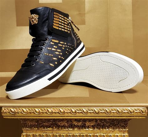 versace high top replica|versace zipped high top sneakers.